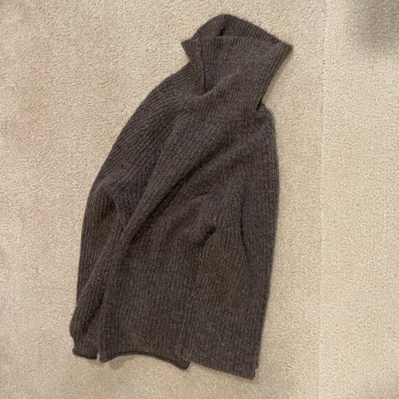 MOLLY BRACKEN Chocolate / Brown Chunky Turtleneck Sweater XS (runs large) - Picture 6 of 6